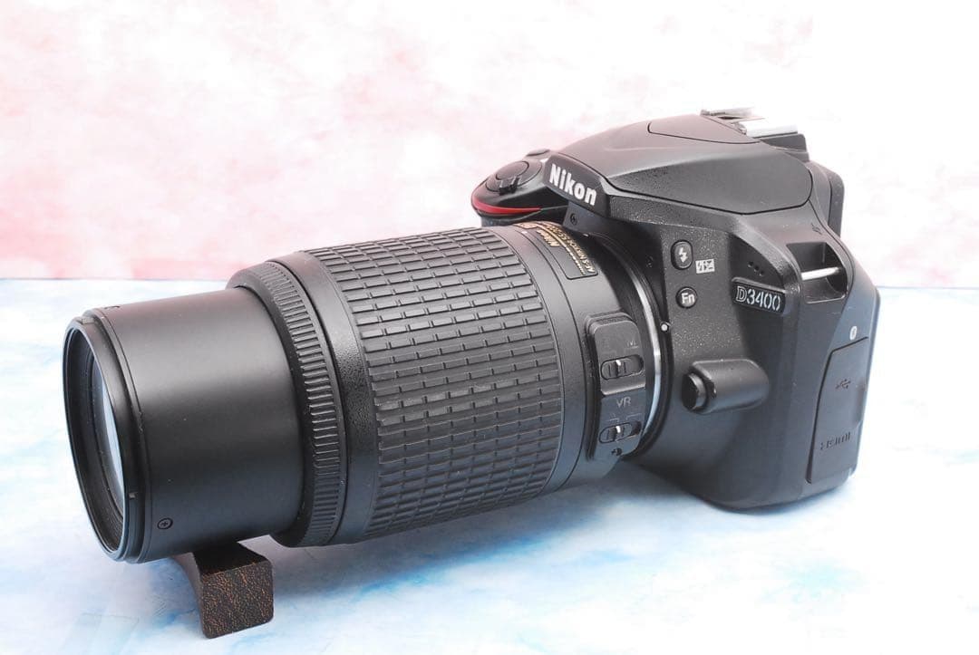 ニコン D3400★豪華Wレンズ★一眼レフカメラ★スマホ転送OK★バッグ付