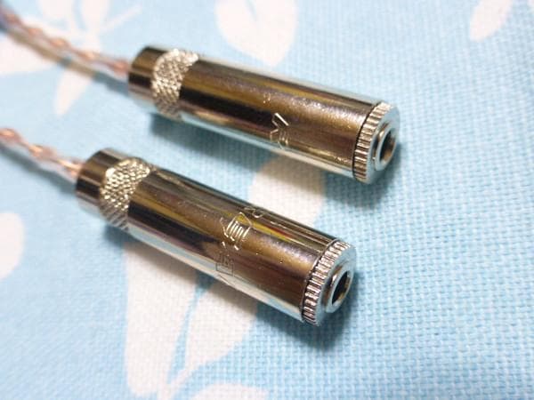 Kimber 3.5mm×2 → ATH R70X ロック機構付 変換ケーブル