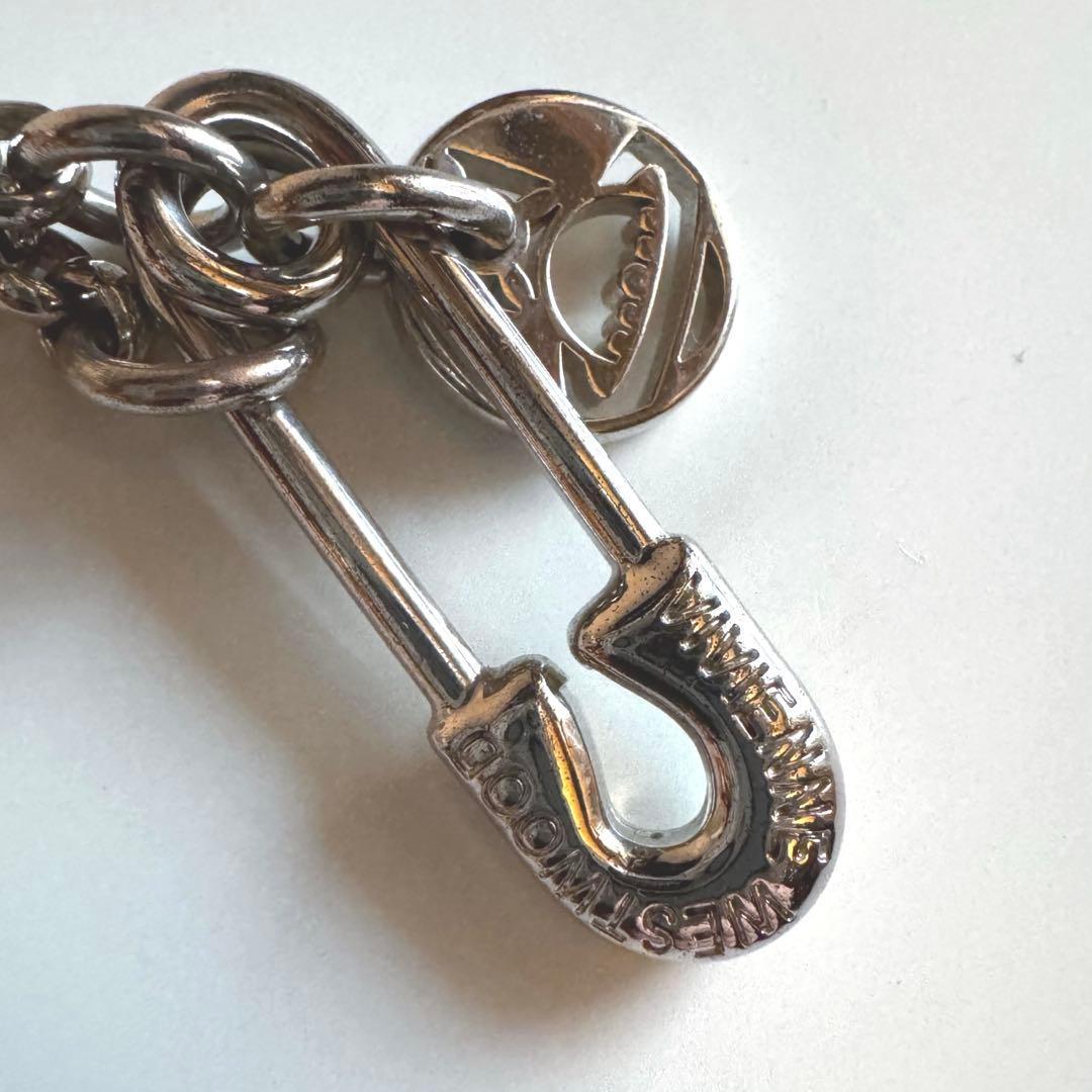 ヴィヴィアンウエストウッド　シルバーネックレス　セーフティーピンチャーム