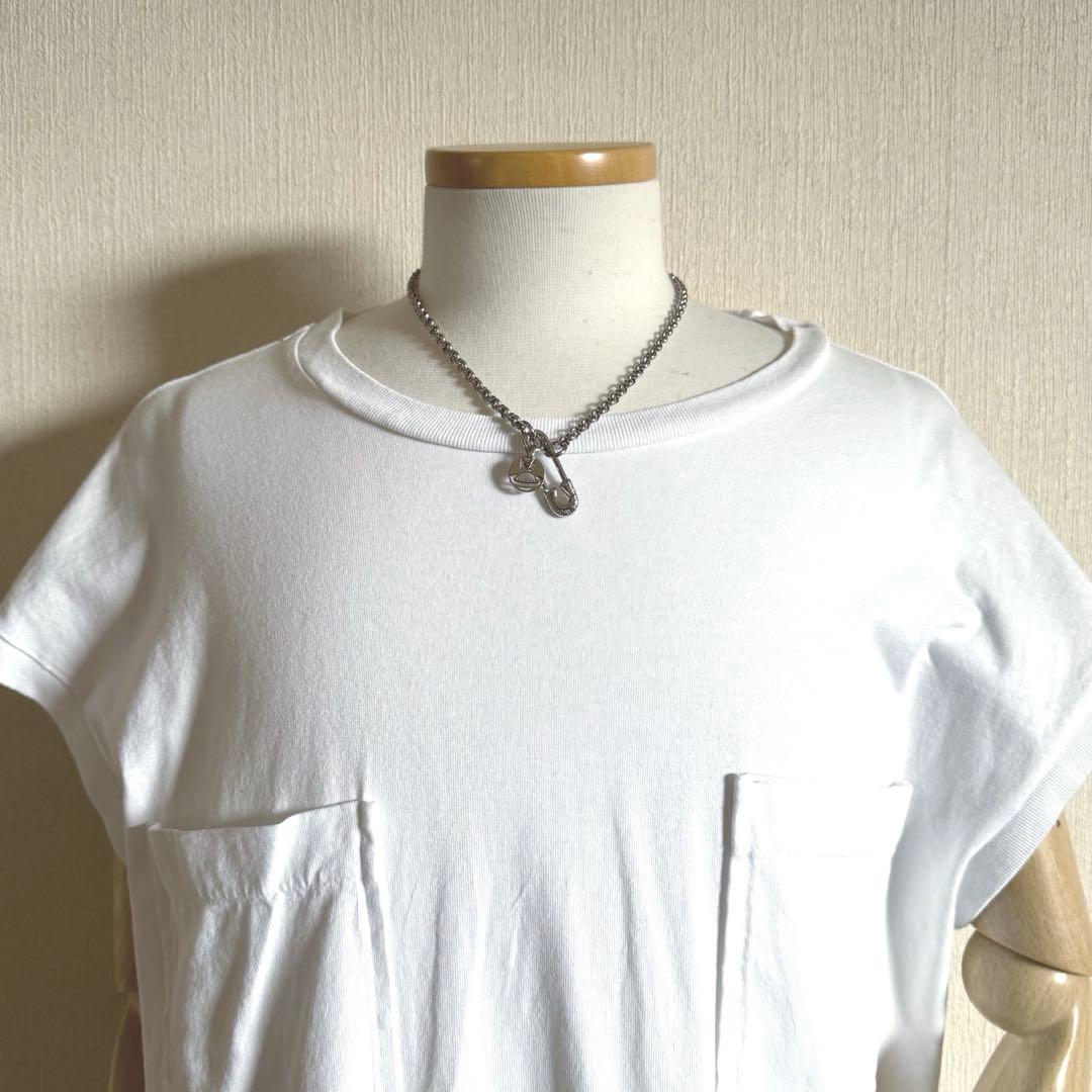 ヴィヴィアンウエストウッド　シルバーネックレス　セーフティーピンチャーム