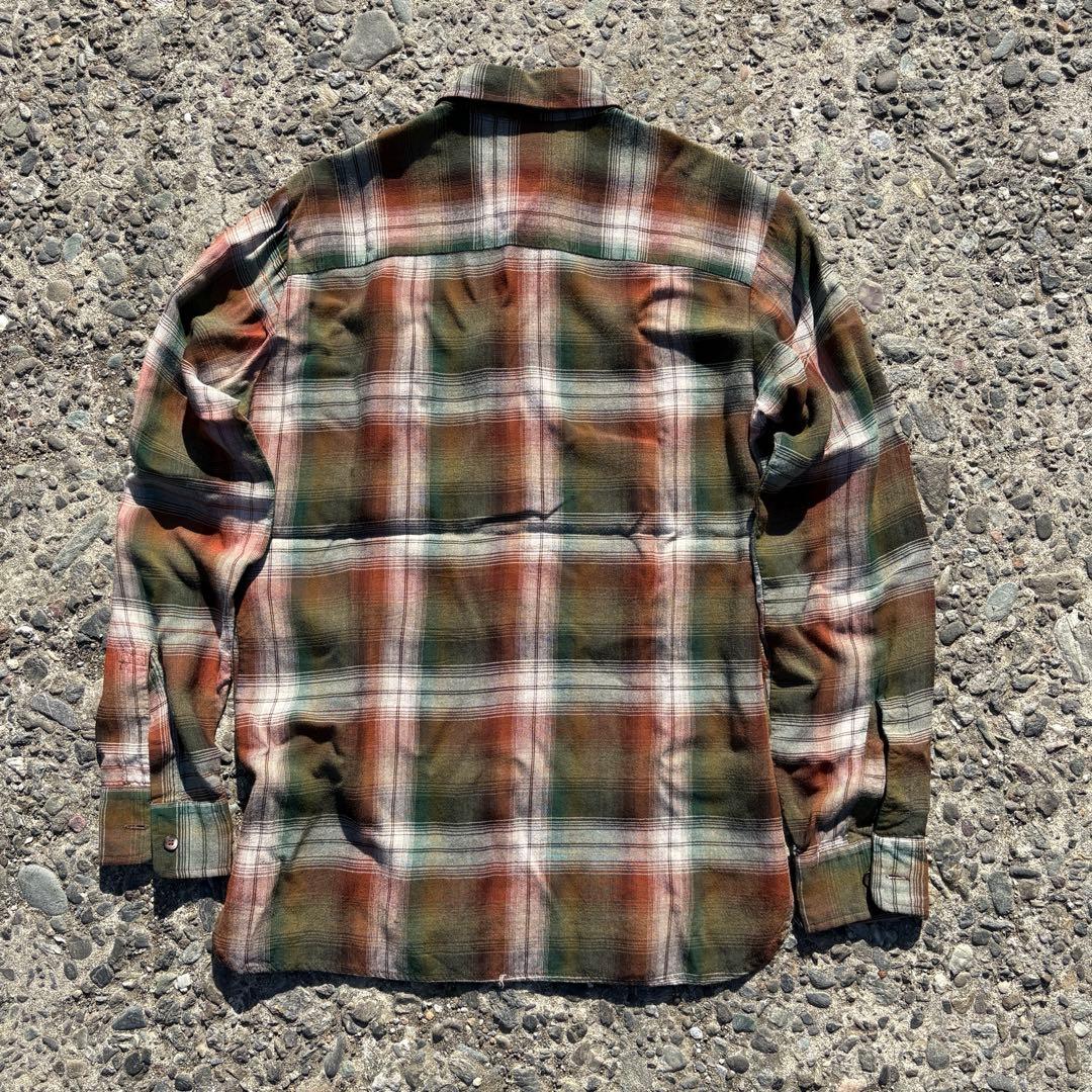 60s~70s Arrow オンブレレーヨンシャツ