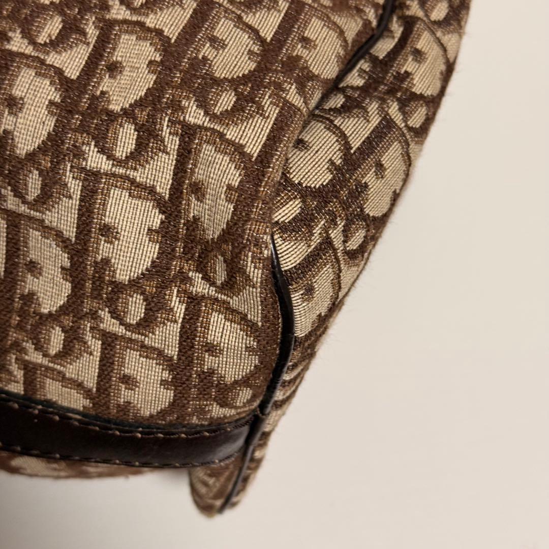 クリスチャンディオール Dior トロッター柄 ミニボストンバック