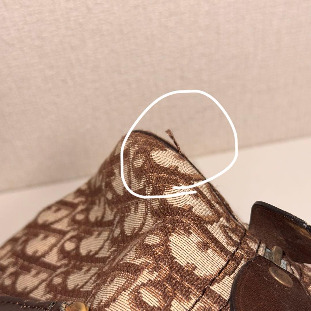 クリスチャンディオール Dior トロッター柄 ミニボストンバック