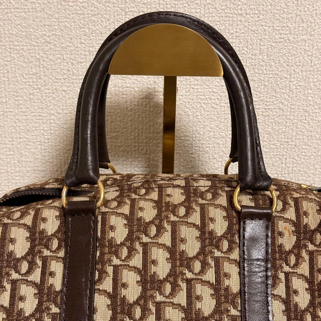 クリスチャンディオール Dior トロッター柄 ミニボストンバック