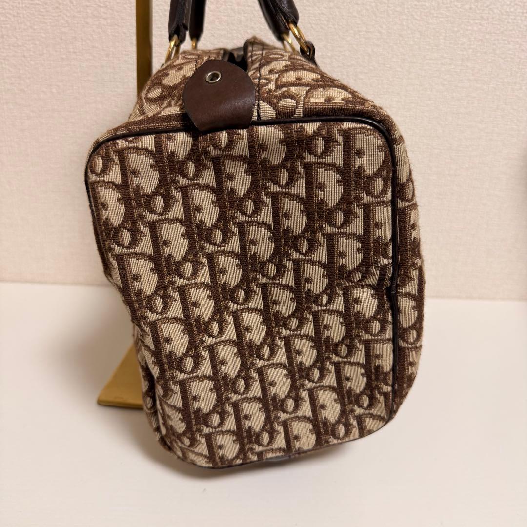 クリスチャンディオール Dior トロッター柄 ミニボストンバック