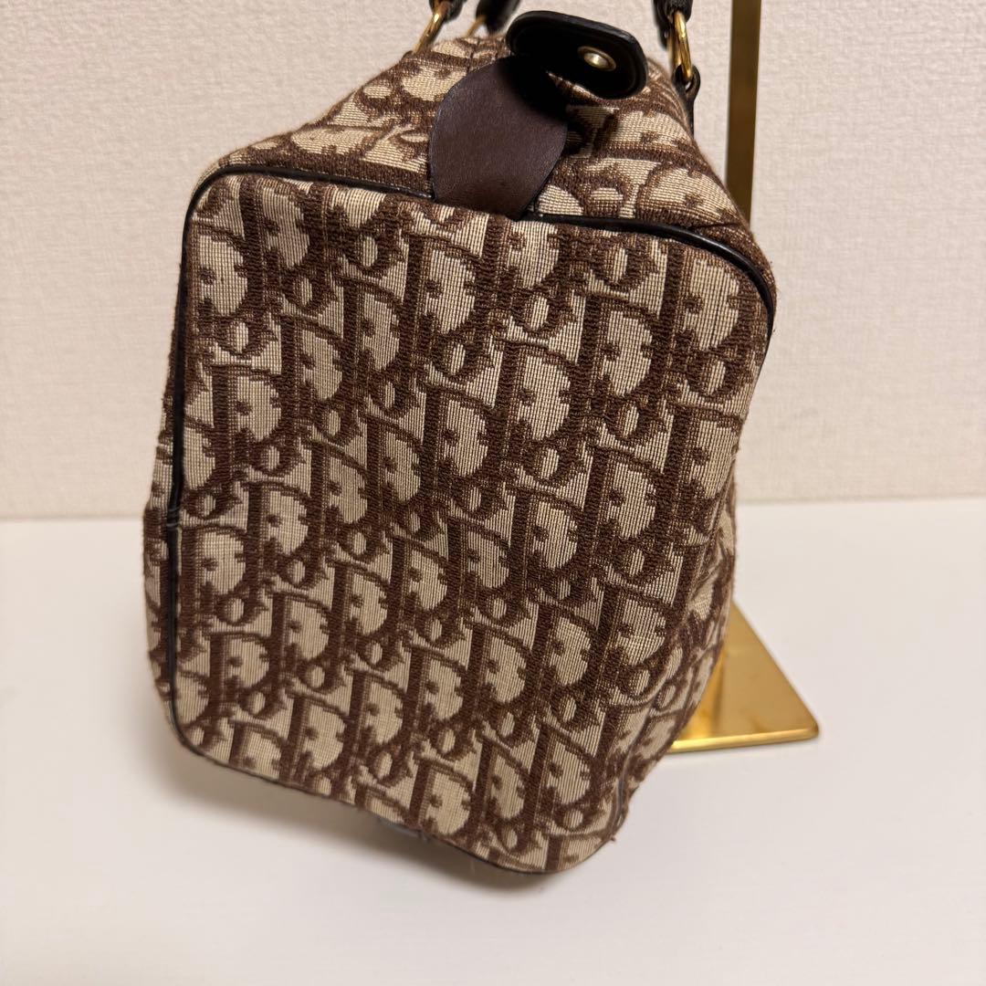 クリスチャンディオール Dior トロッター柄 ミニボストンバック