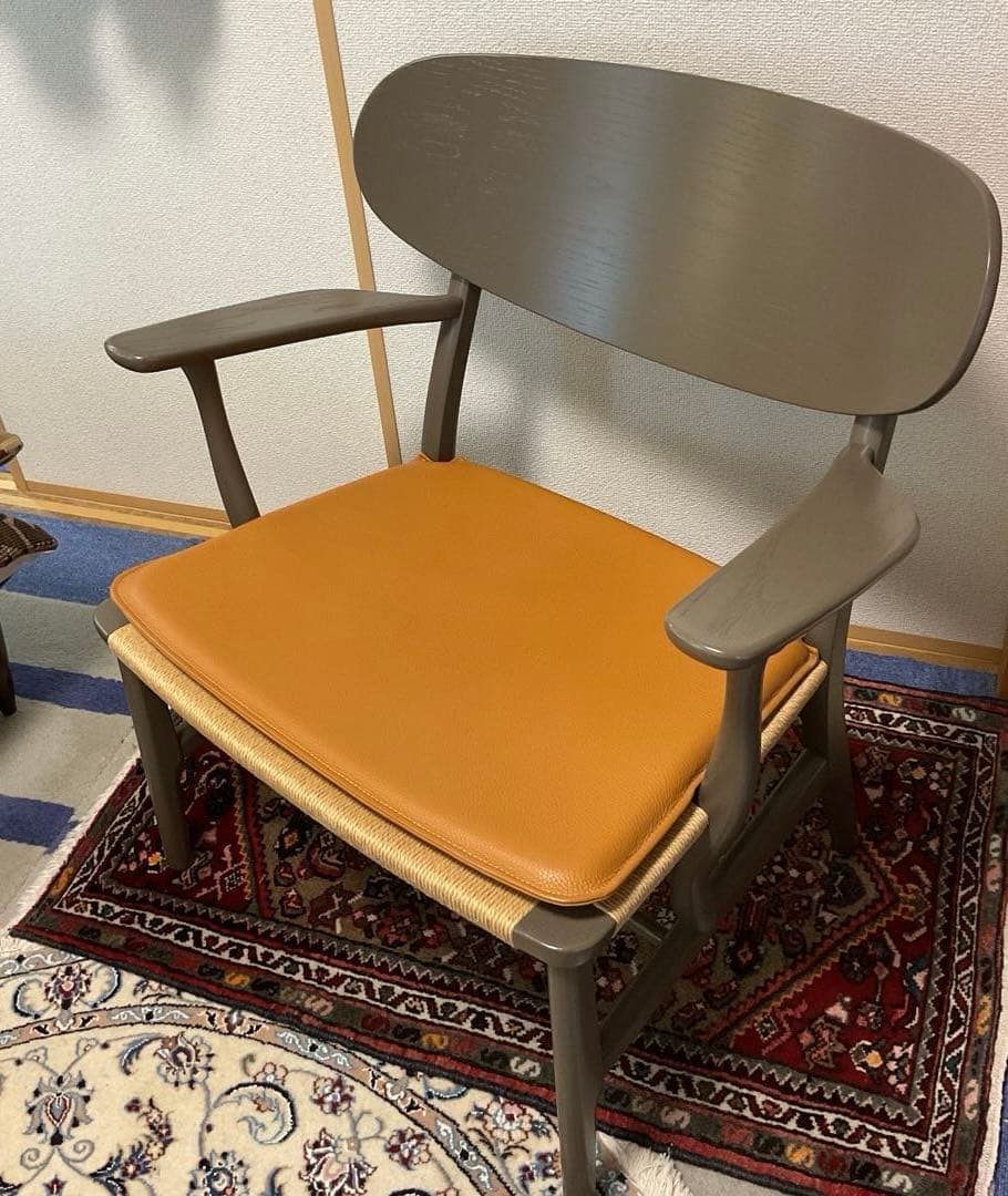 ウェグナー　CH22 限定品　slate色　レザークッション付き