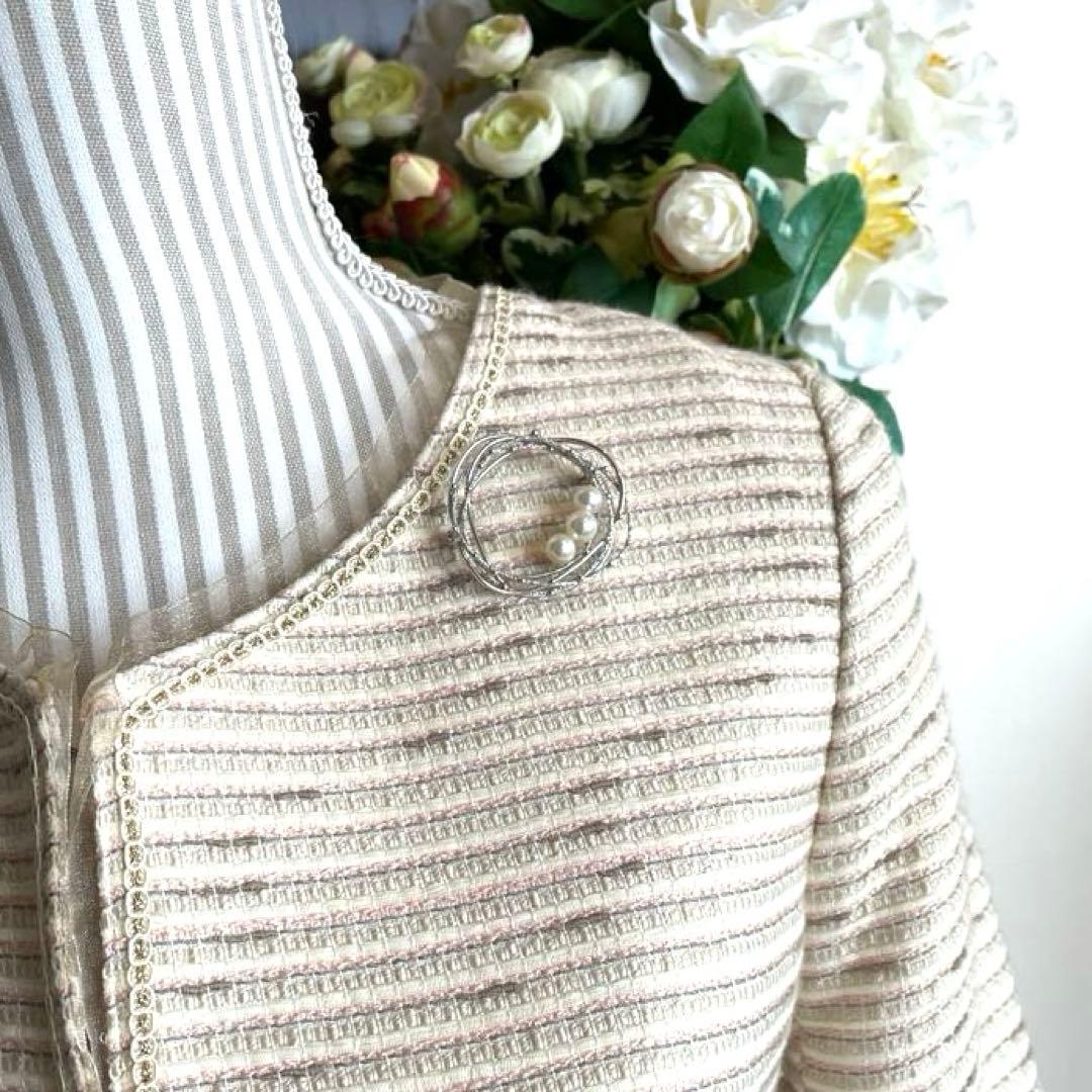 ミキモト　パールブローチ　入学式　卒業式　ブランド　刻印　コサージュ　シルバー製