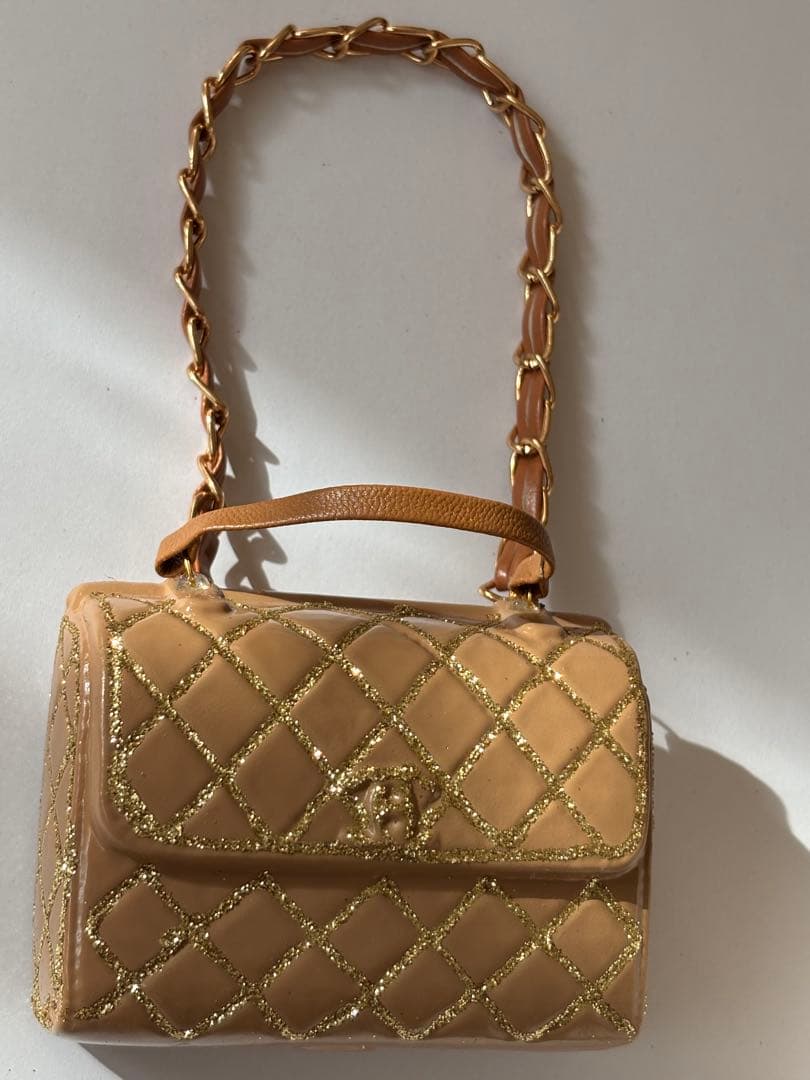 アスティエ クリスマス オーナメント バッグ ベージュ