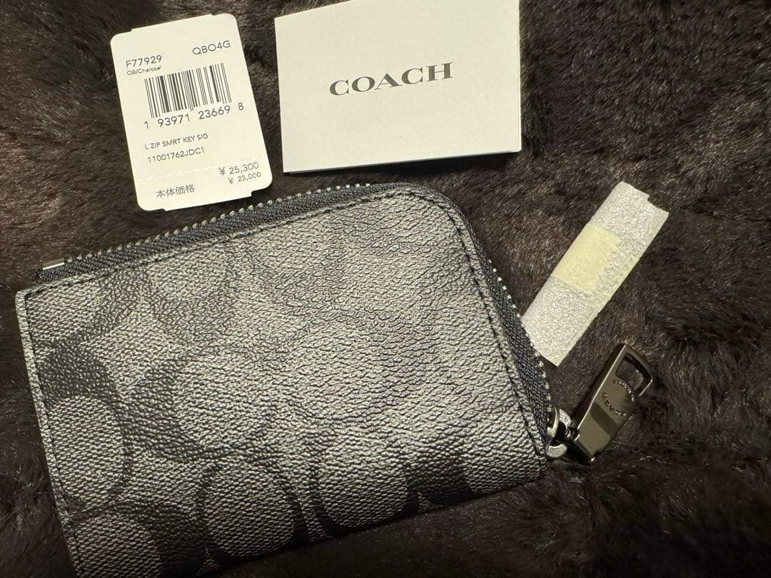 【新品未使用】COACH ケース/カードケース 小銭入れ　ブラック