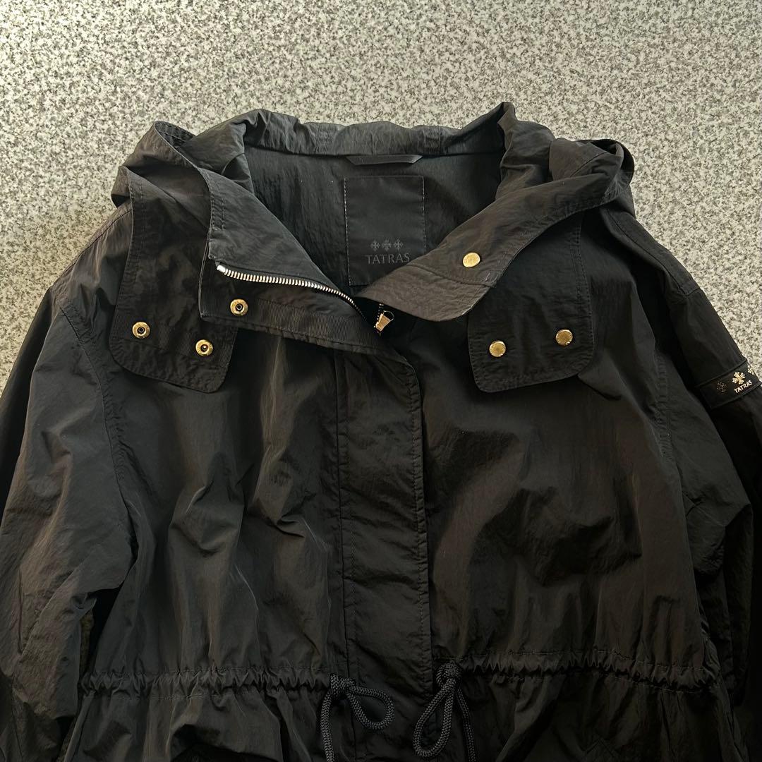 タトラス　EUDEMO モッズコート　フード付き　黒