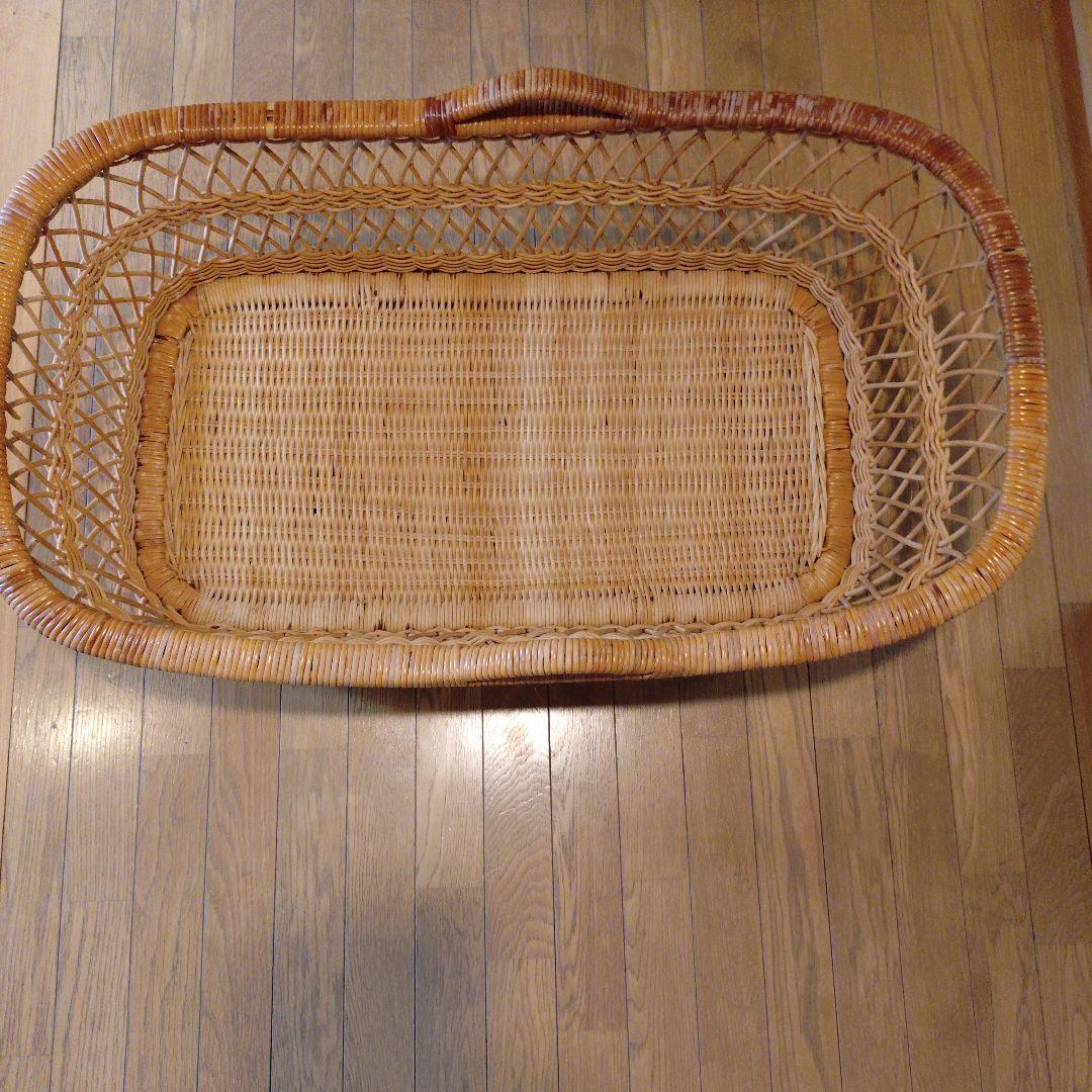 ゆりかご　ラタン　ヴィンテージ