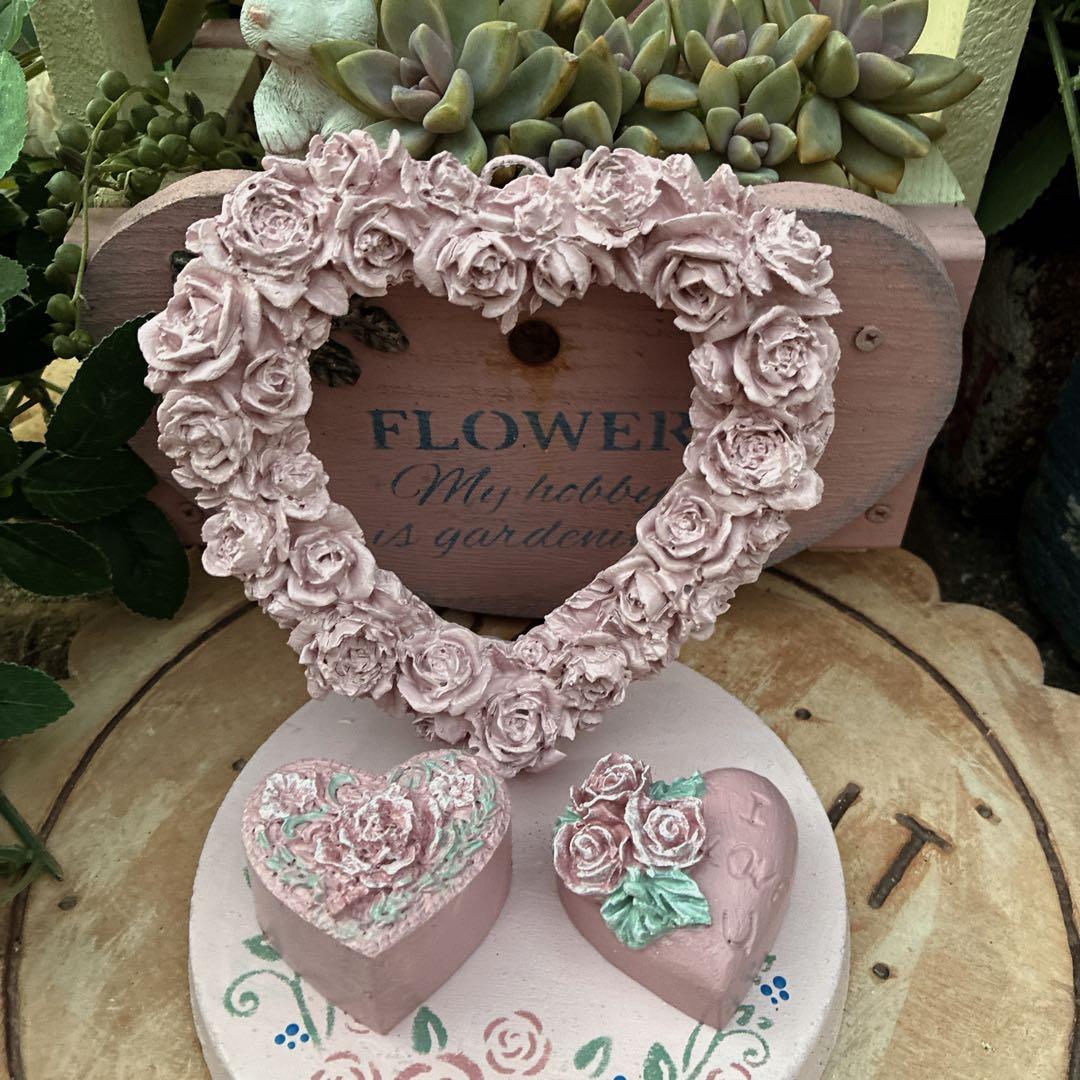 ★ ローズ@同梱割あります ★新作★バラと花飾りのうさぎさん★