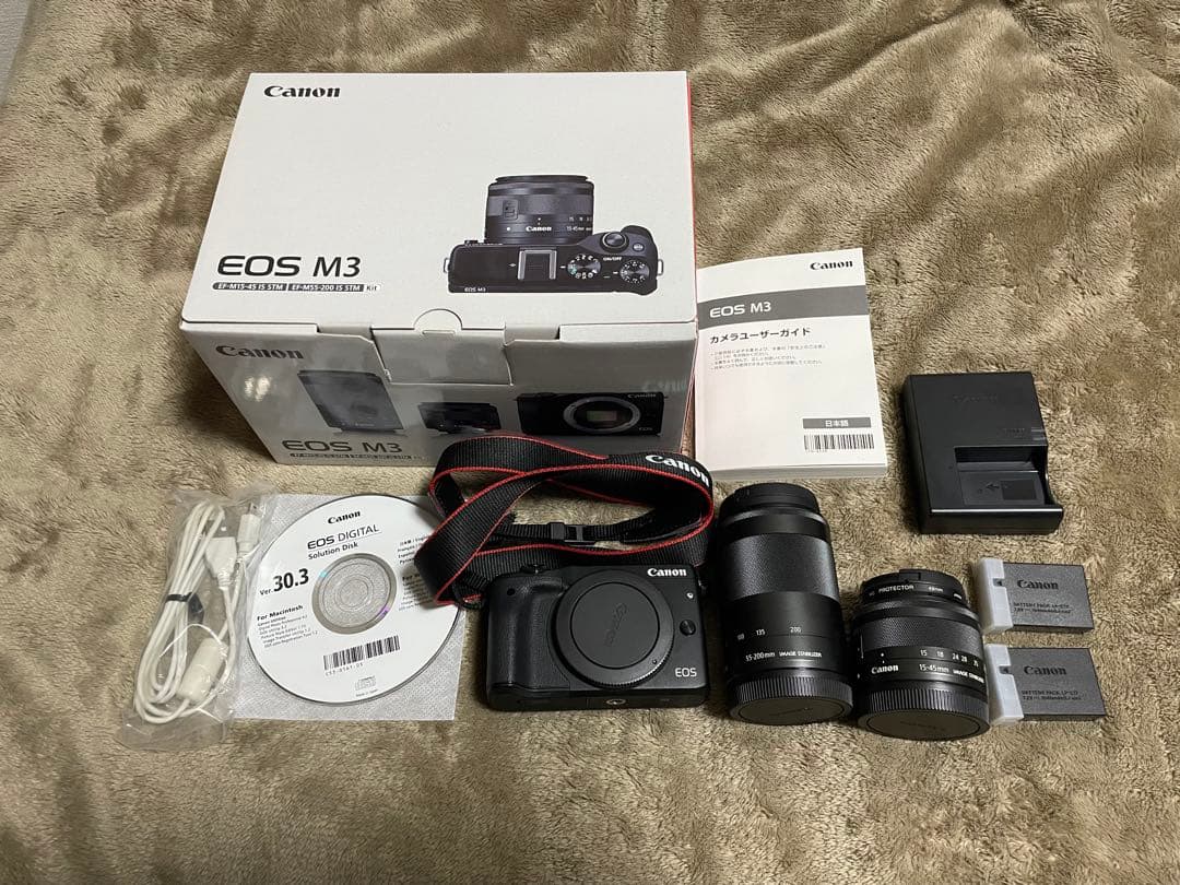 Canon EOS M3 ダブルズームキット2 レンズ用プロテクター付
