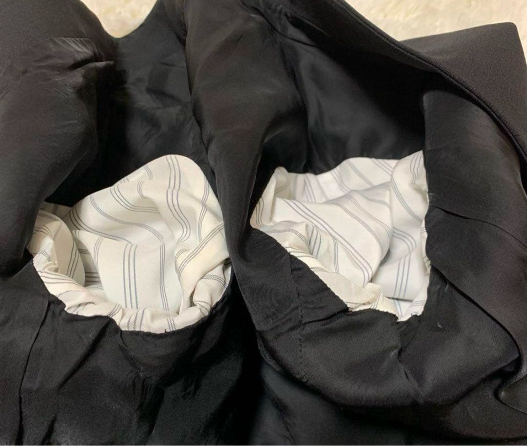 【美品】セオリー　パンツスーツ　ノーカラー　2 ブラック　セット