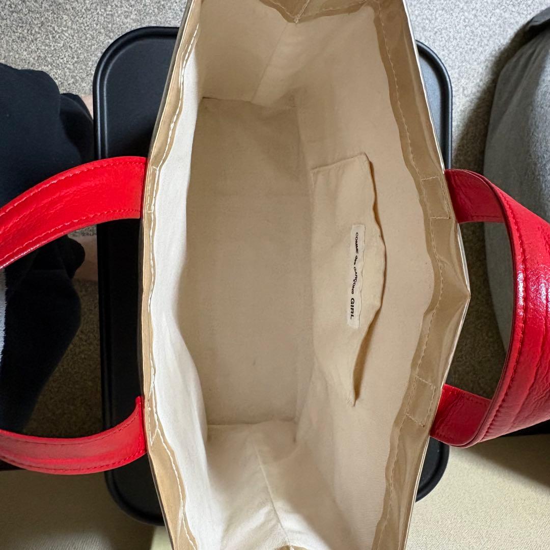 COMME des GARÇONS GIRL限定 PVC バック　レッド