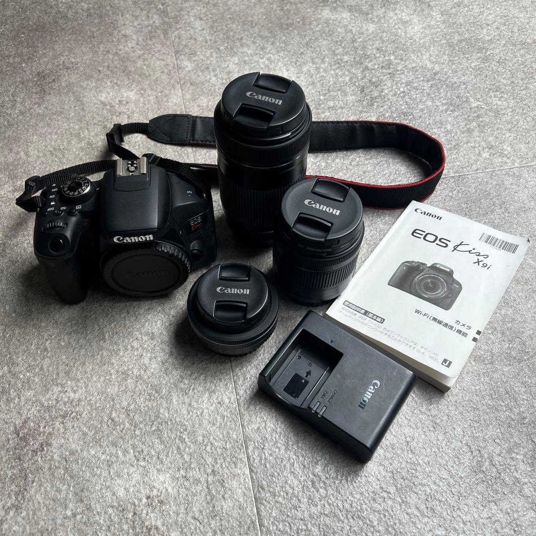 Canon EOS kiss X9i ダブルレンズ 単焦点レンズ