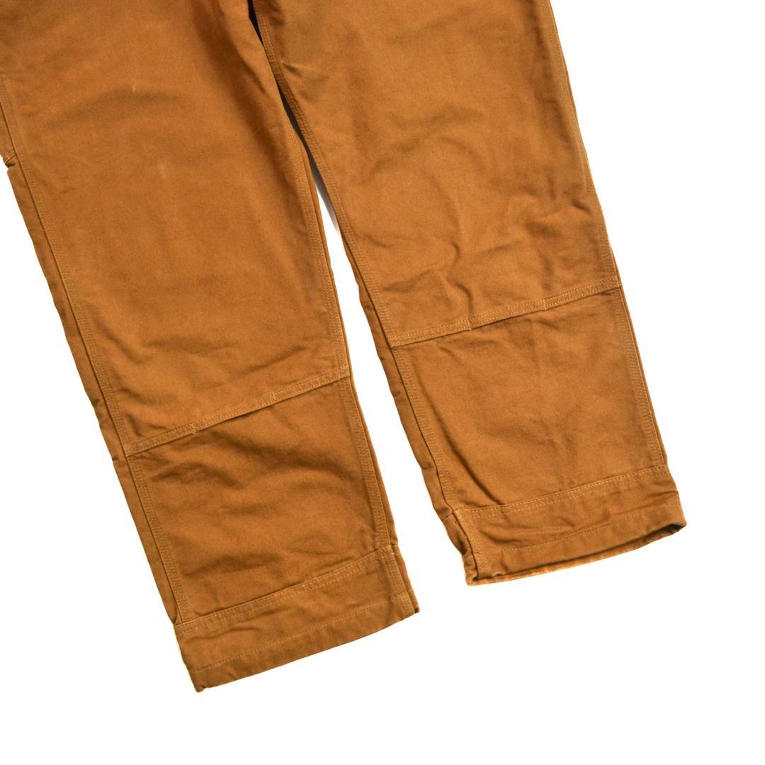 【美品】carharttカーハート コットンダックビブオーバーオールLブラウン
