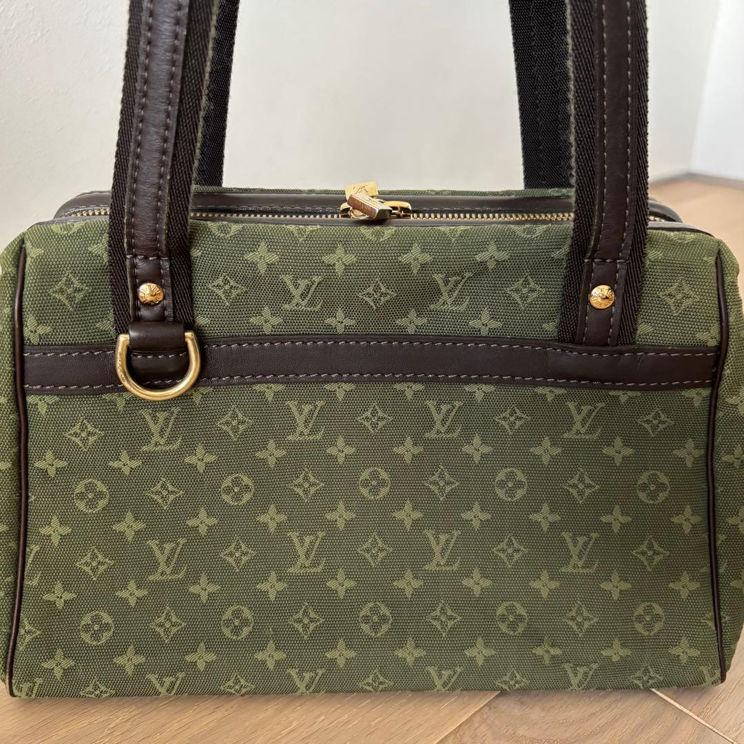 最終価格　ルイヴィトン ジョセフィーヌ　モノグラム　ボストンバッグ　グリーン