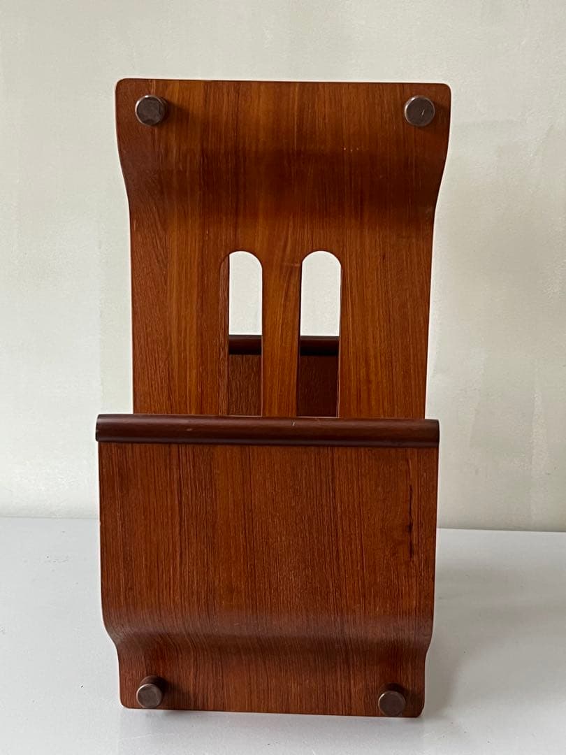 80's プライウッド サイドテーブル／マガジンラック　ミッドセンチュリー