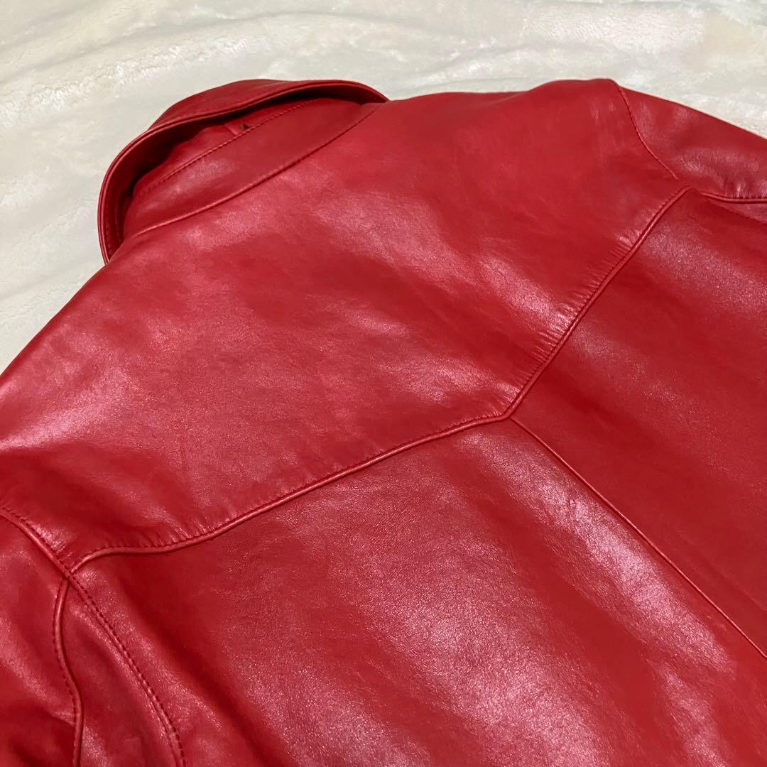 ジャケット・アウター Liugoo Leathers riders jacket lamb y2k