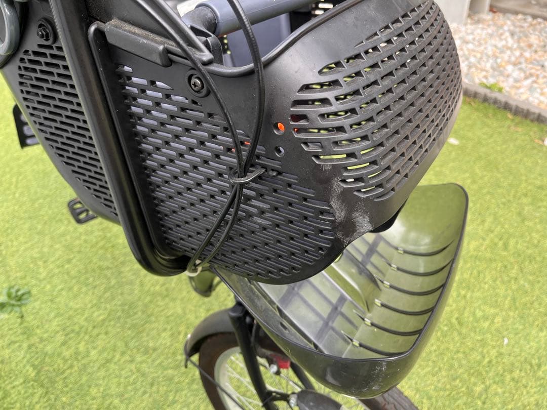 <コメント必須> チャイルドシート付きシティサイクル ブラック　3人乗り　非電動