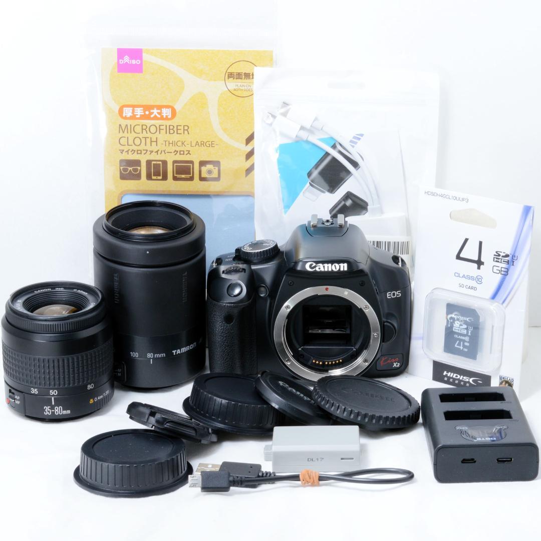 ⭐️良品⭐️Canon EOS Kiss X2 ダブルズーム★ショット数2098