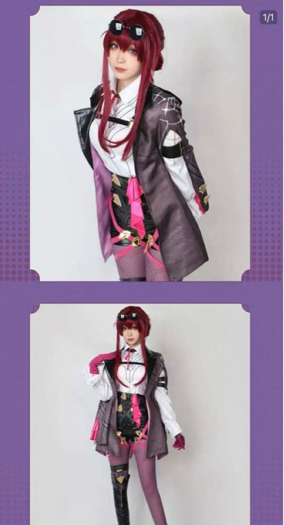 スタレ カフカ コスプレ衣装(XLサイズ)+セット済ウィッグ