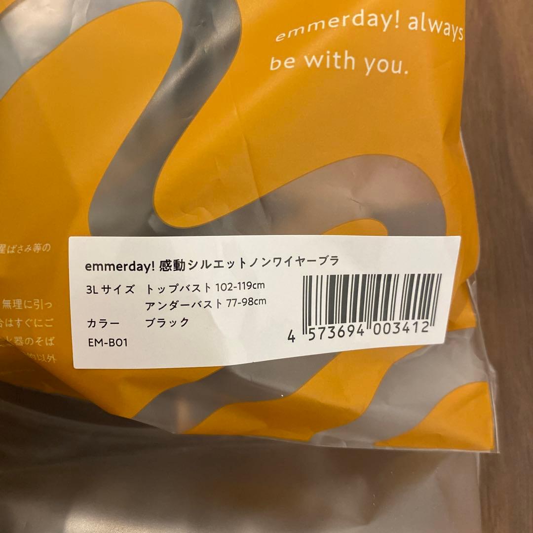 ak emmerda! 3Lサイズ ブラジャーセット ブラック・ブラウン