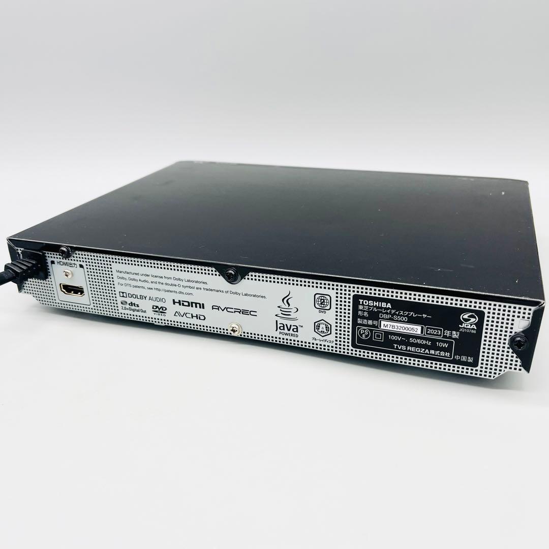 【2023】TOSHIBA REGZA ブルーレイプレーヤー　DBP-S500