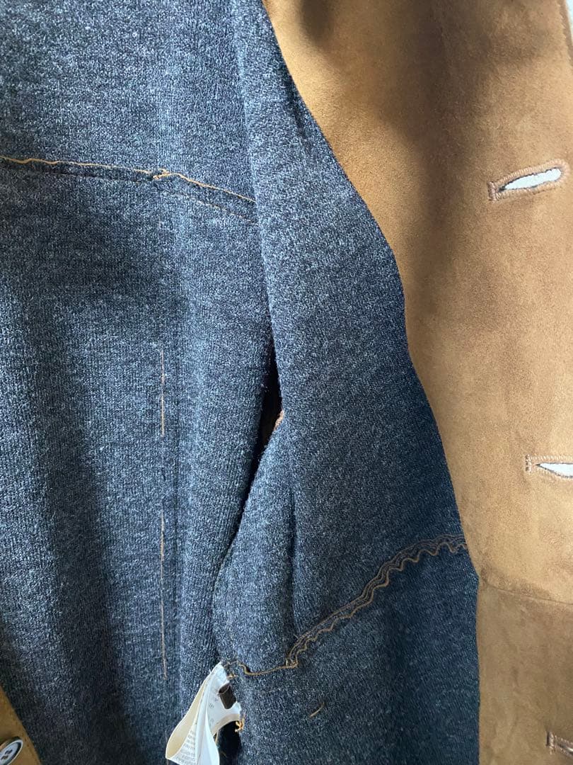 n*s様 20万 秋冬 アルテア スエード レザー ジャケット ブラウン 茶 最