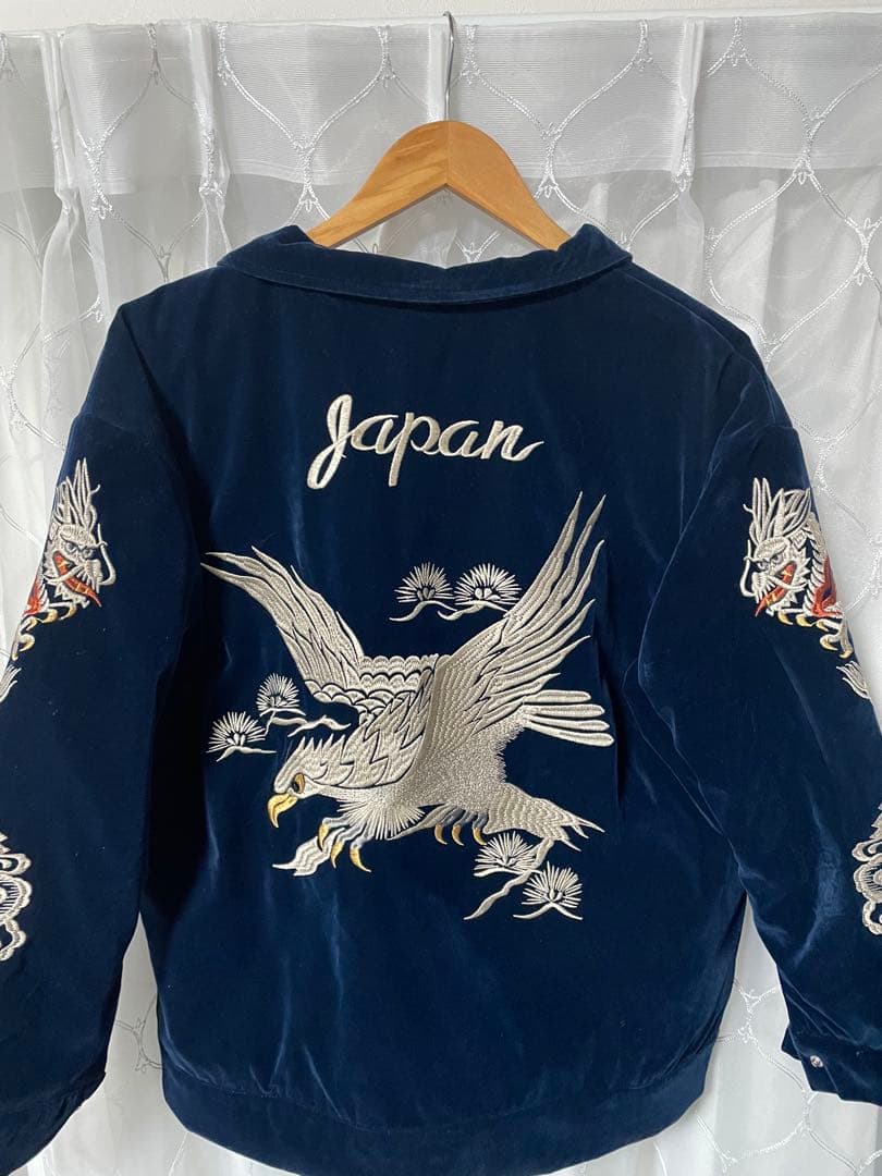 未使用近 別珍 vintage handmade 龍鷲 日本限定スカジャン 美品