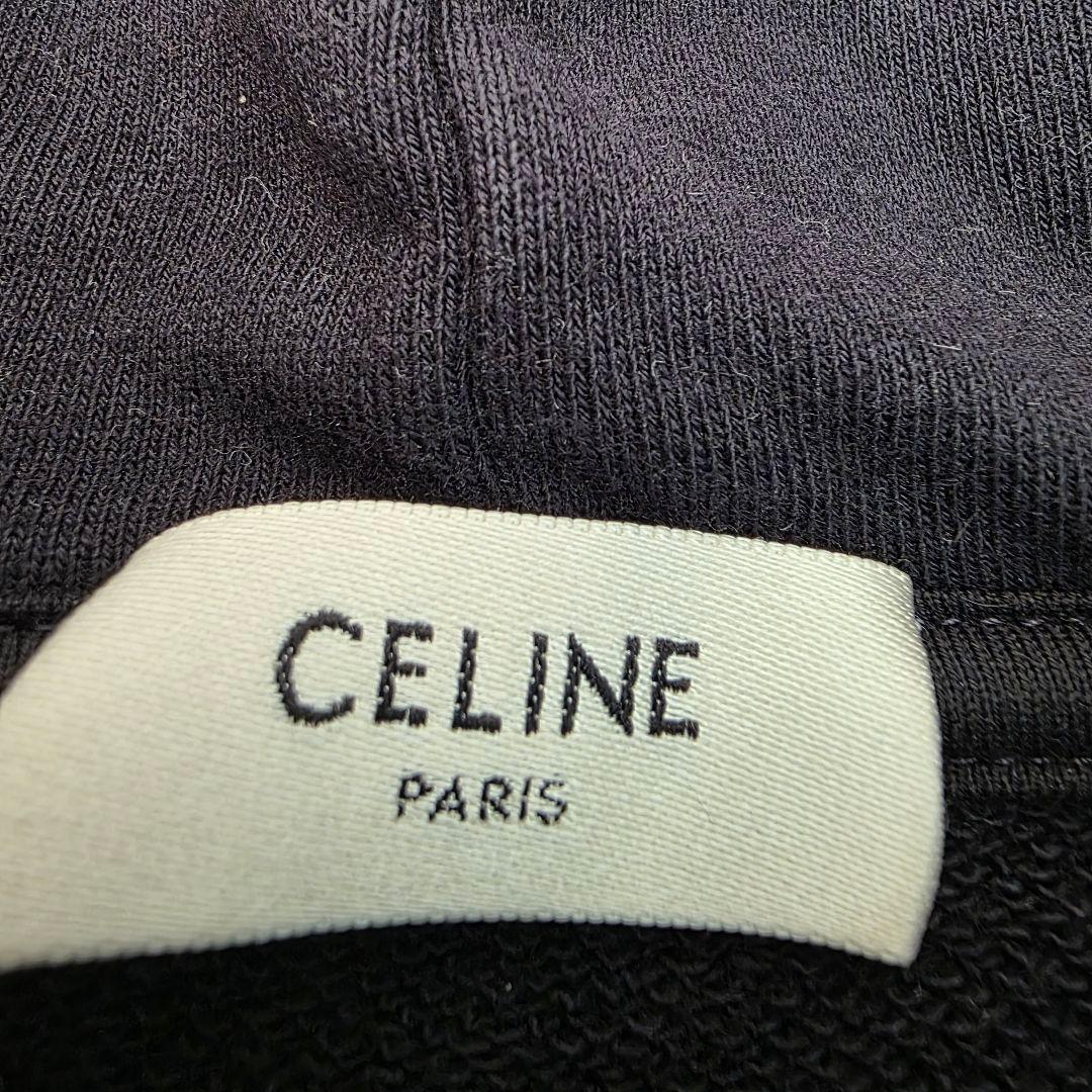 チョコバナナページ　ルーズ　ロゴ　プリント ブラック フード付き　パーカー