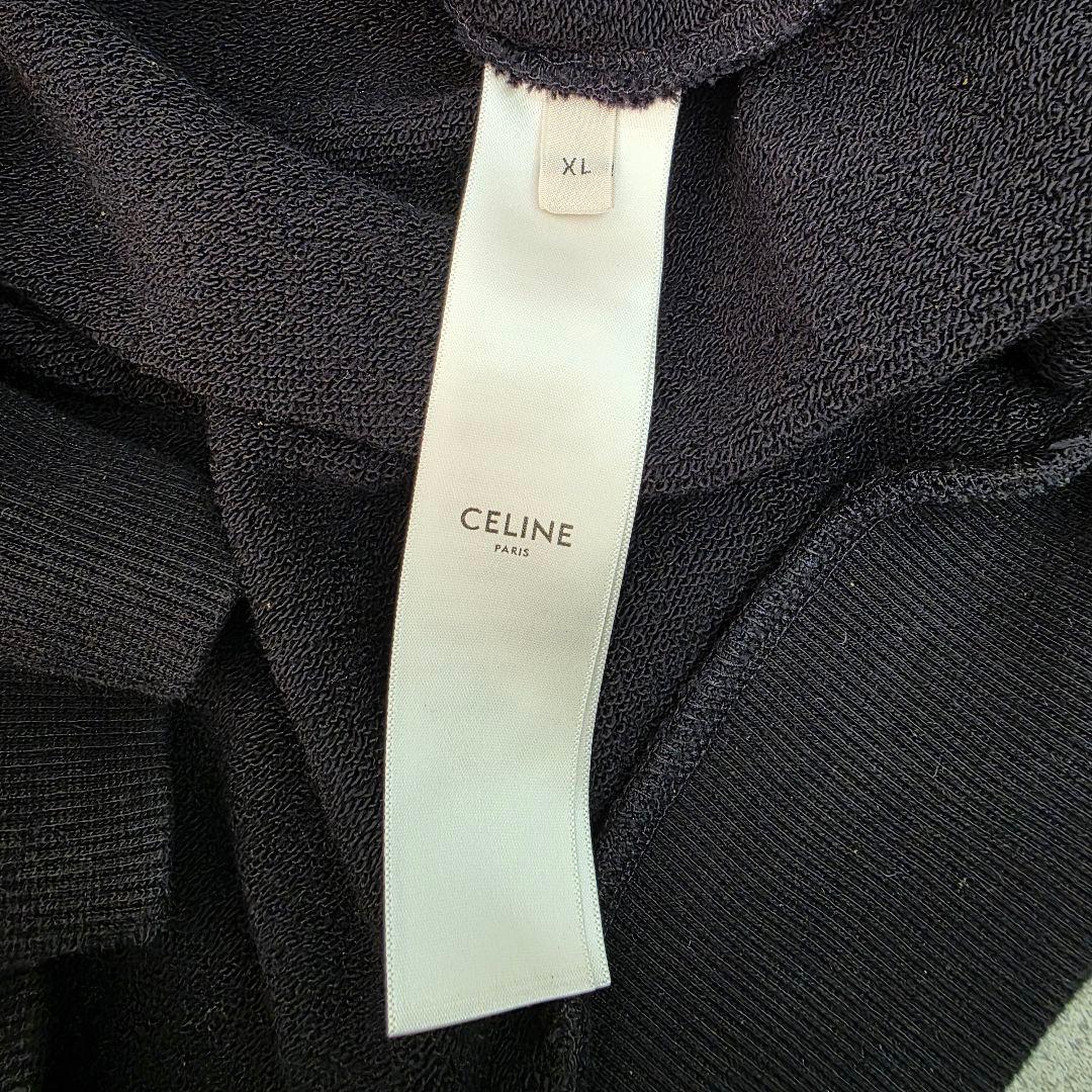 チョコバナナページ　ルーズ　ロゴ　プリント ブラック フード付き　パーカー