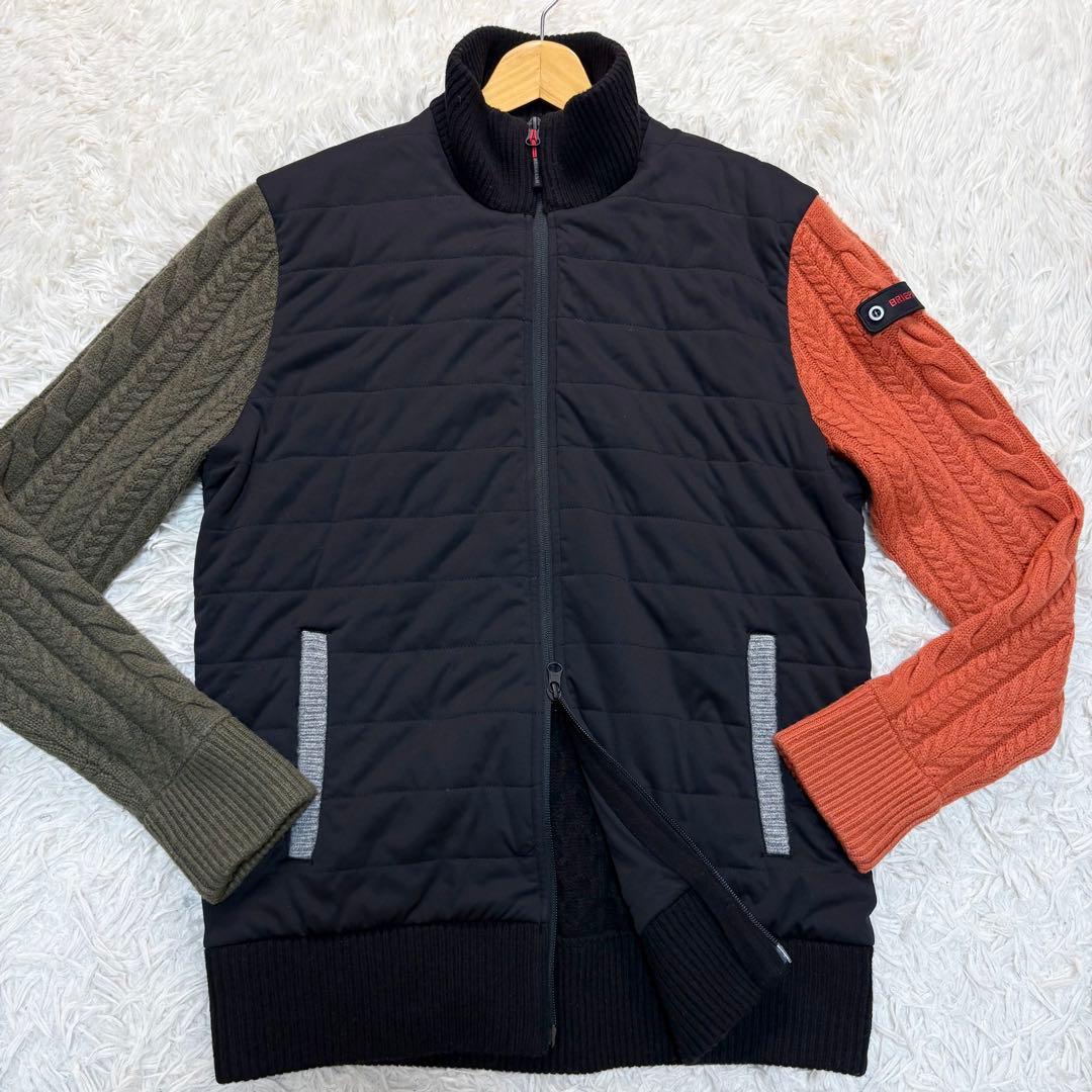 ブリーフィング　ケーブルニット　中綿　切替　20周年　L