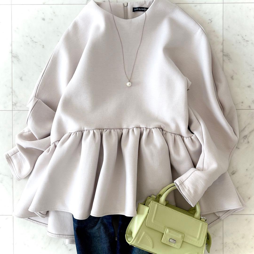 美品 ツルバイマリコオイカワ Kirill キリル ペプラムトップス