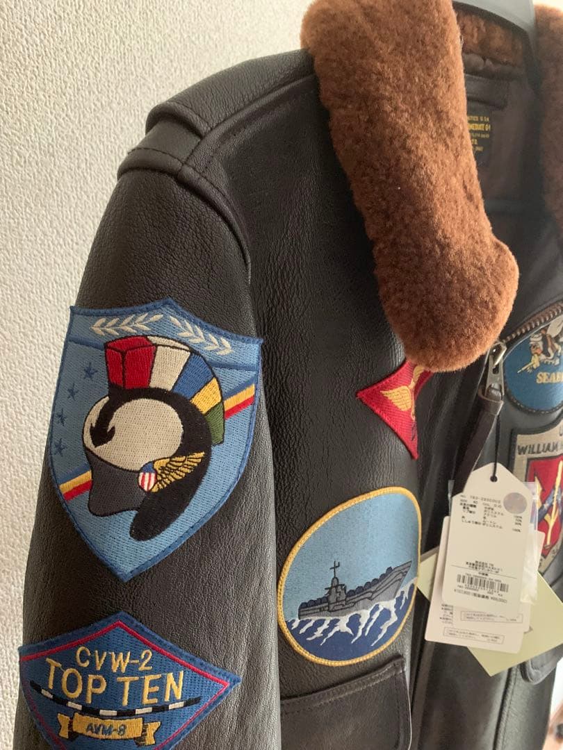 摩*楼様 超希少 AVIREXトップガン G-1 日本国旗モデル ジャケット　タ