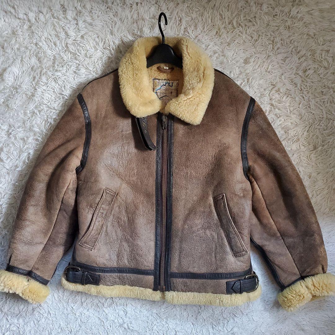 TERRA AUSTRLIS B3 ムートンジャケット 羊革 本革 M