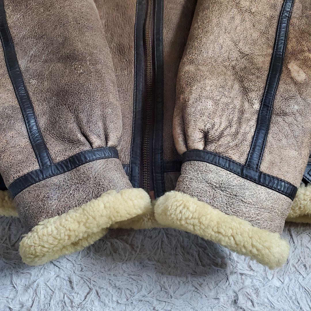 TERRA AUSTRLIS B3 ムートンジャケット 羊革 本革 M