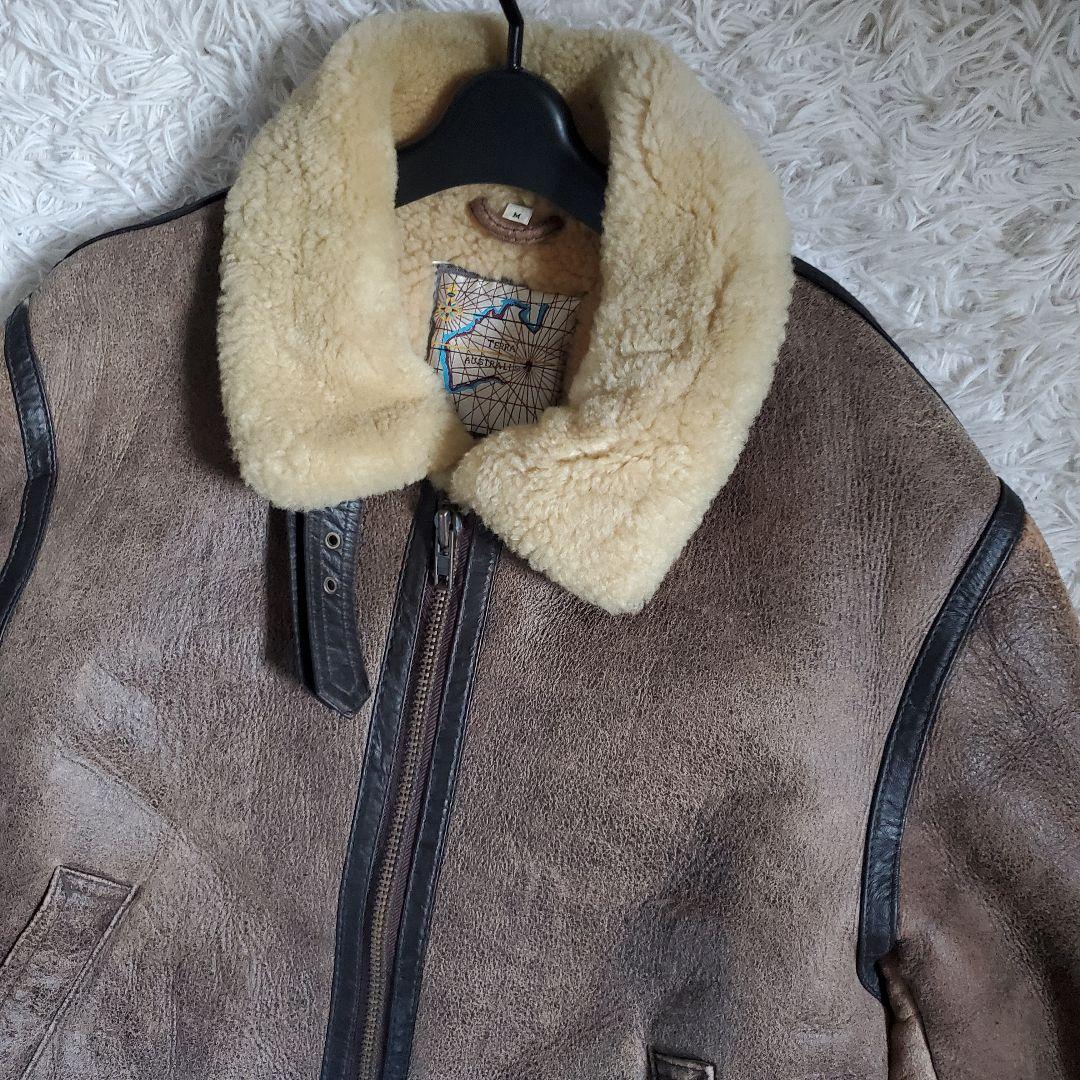 TERRA AUSTRLIS B3 ムートンジャケット 羊革 本革 M