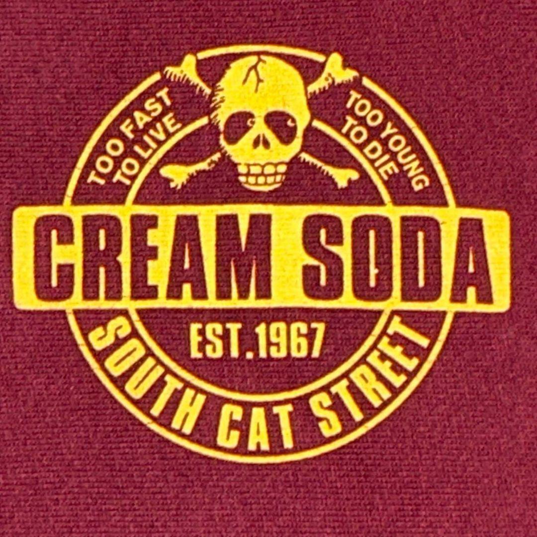 クリームソーダ creamsoda ピンクドラゴン 髑髏 スエット トレーナー