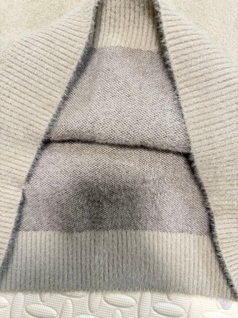 Christian Dior ロゴ入りセーター グレー系Lサイズ　オブリーク