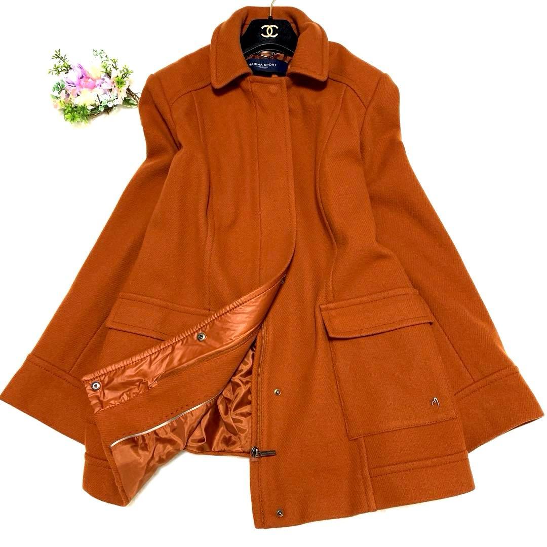 ★ 春よ恋様　マックスマーラマリナリナルディ2wayコート❤︎ハート＆ロゴ金具XL