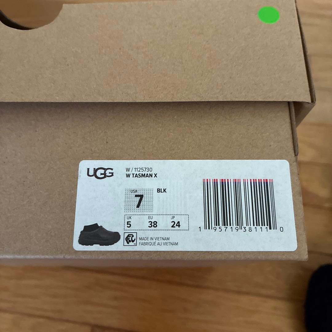 《新品》UGG 黒 スリッポン レインブーツ24センチ 38