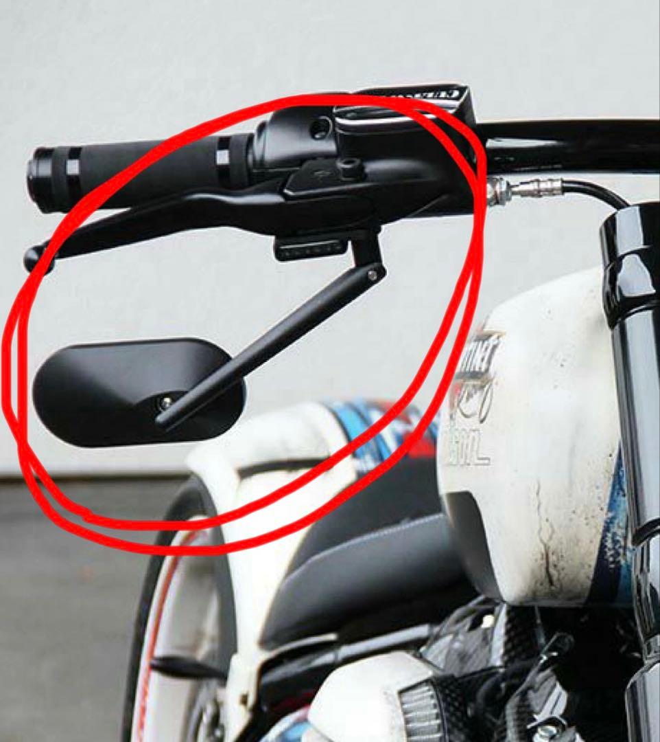 【Cult Werk】RADICALミラー 左右セット ハーレーミラー