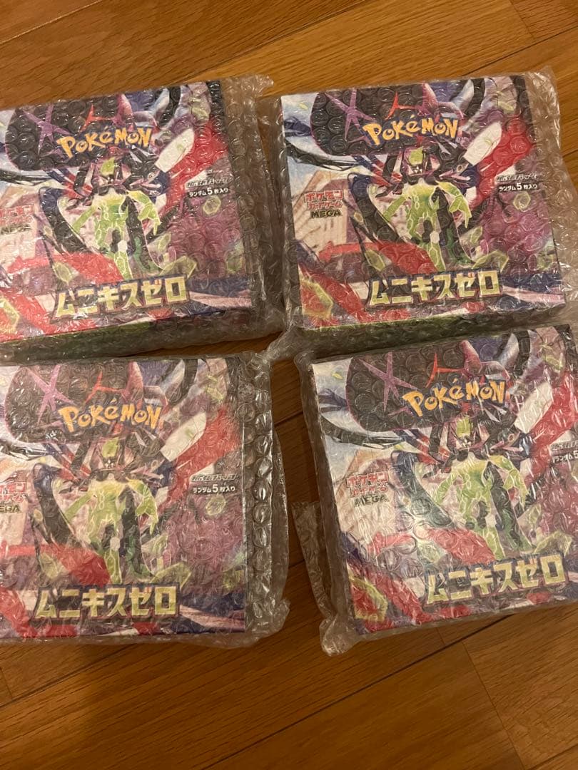 ポケモンカード　ムニキスゼロ　4ボックス　シュリンク付き