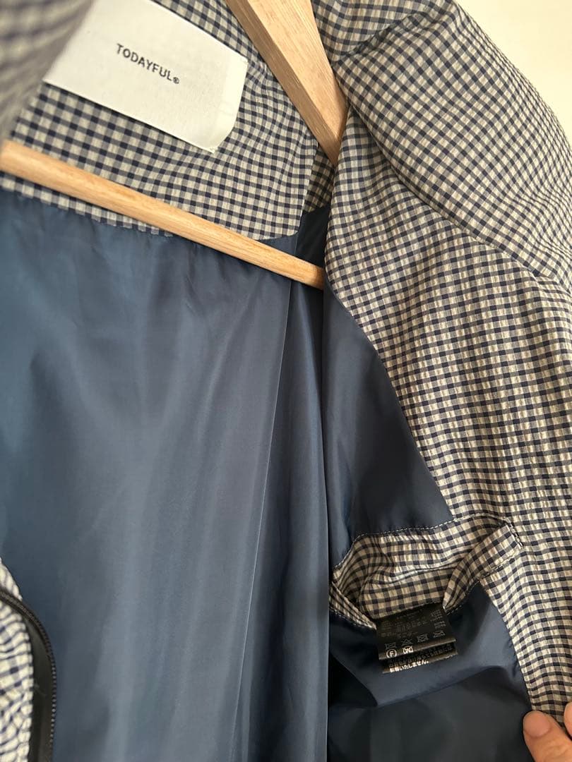 TODAYFUL Check Dawn Jacket 38ミント