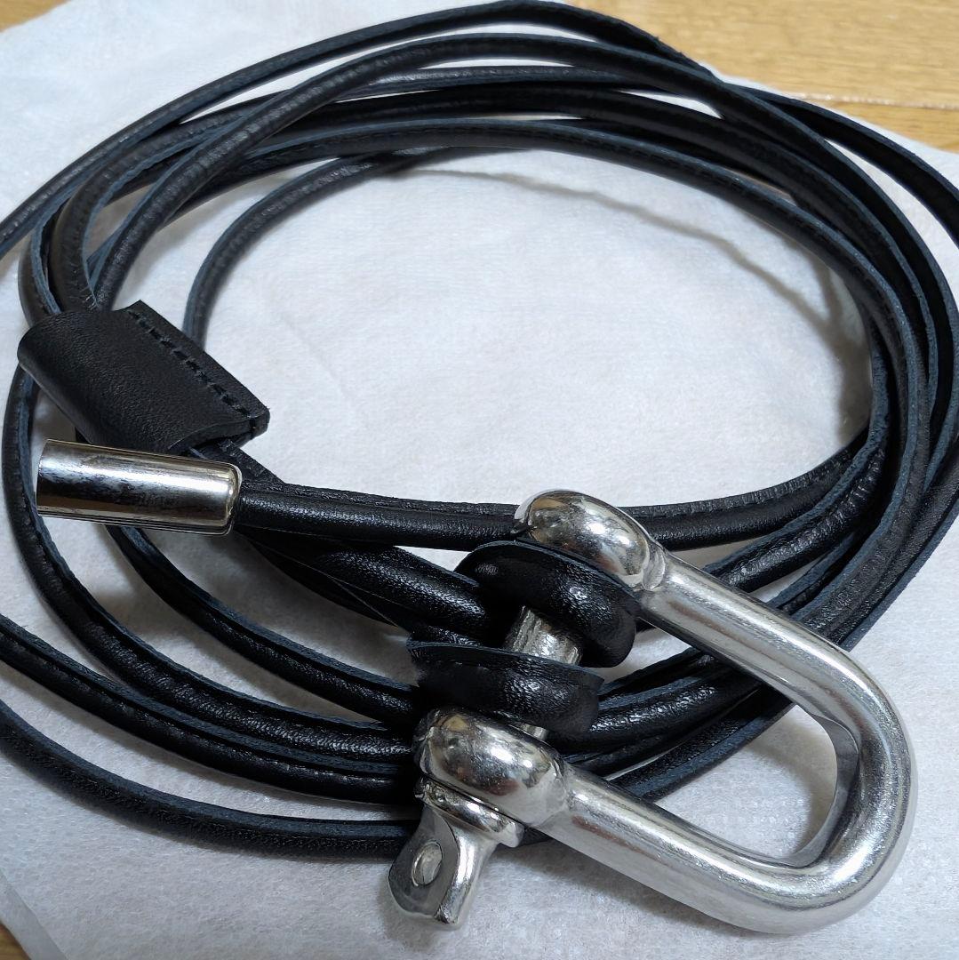 【即完売】ANCELLM LEATHER ROPE BELT