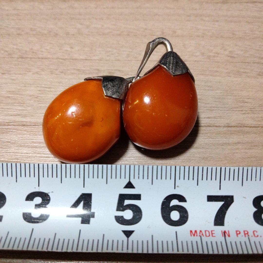 デザイン 琥珀 ブローチ アンティーク