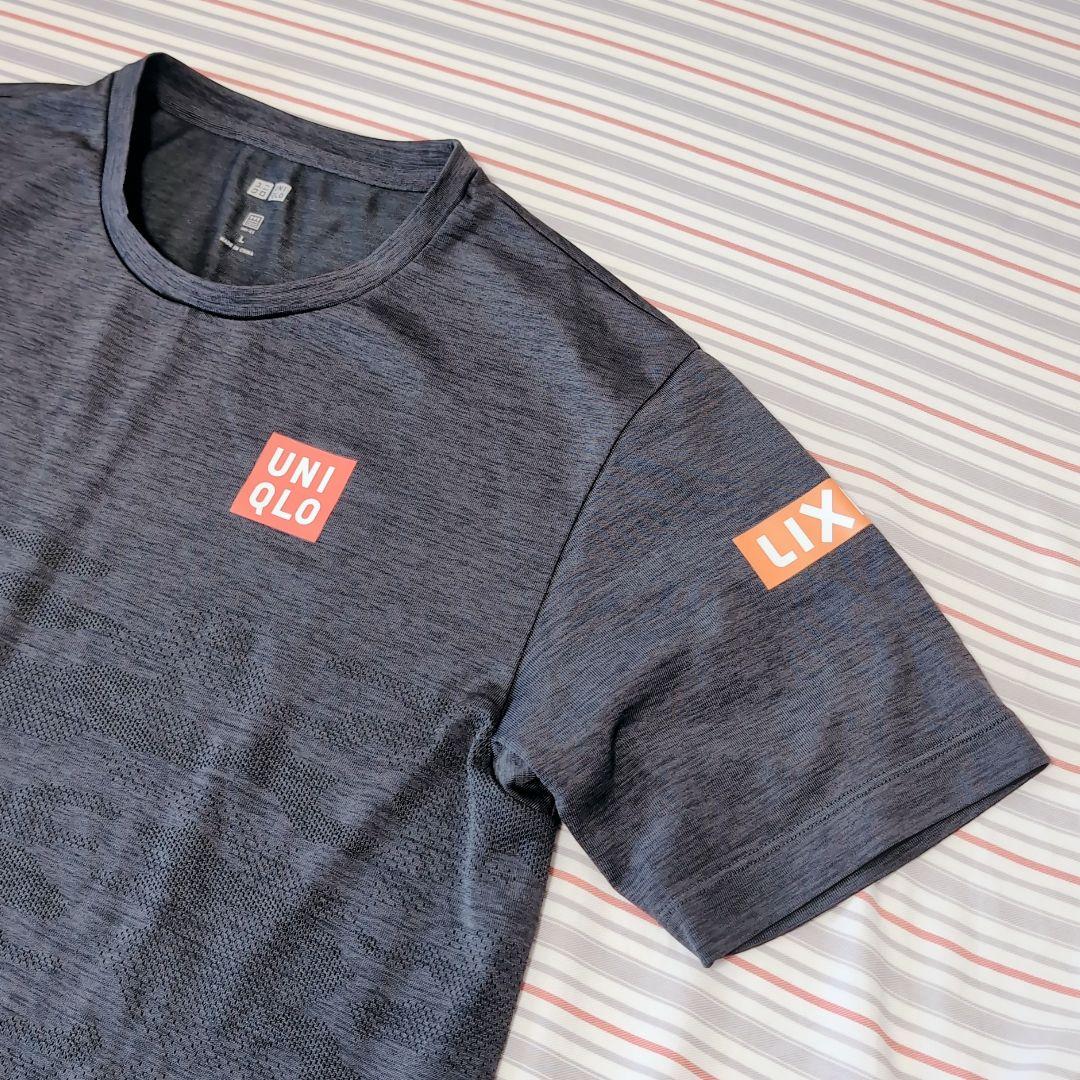 ユニクロ 錦織圭 2015全仏ゲームポロ プラクティスシャツ L